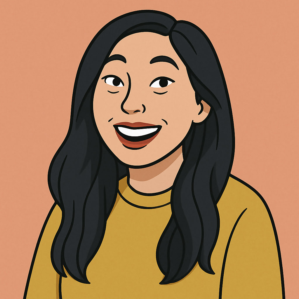 A caricature of Awkwafina