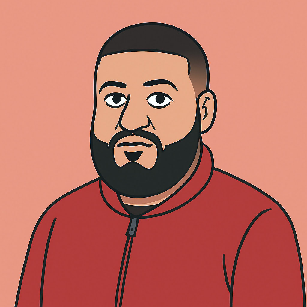 A caricature of DJ Khalid